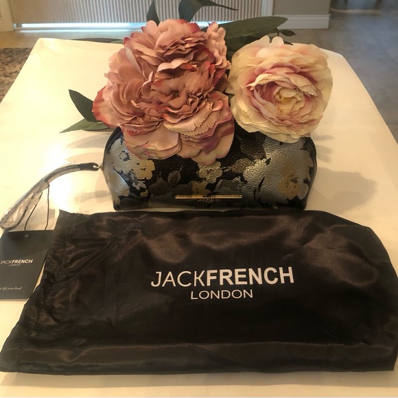 NWT Jackfrench London Leather Cosmetic Bag with Dustbag - Picture 3 of 7